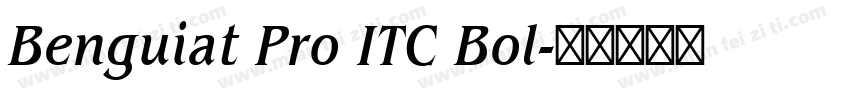 Benguiat Pro ITC Bol字体转换